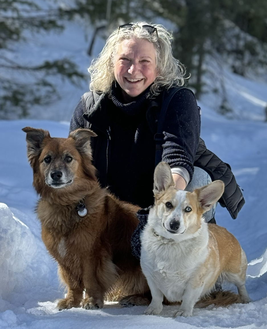 Barb Gonzalez with her dogs