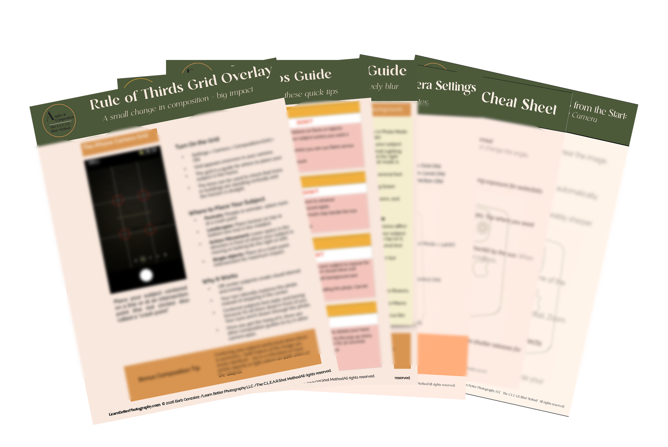 All 7 Reference Sheets